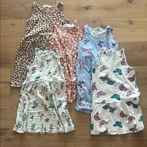 LAST CHANCE Set of 6 Girls' Patterned Dresses